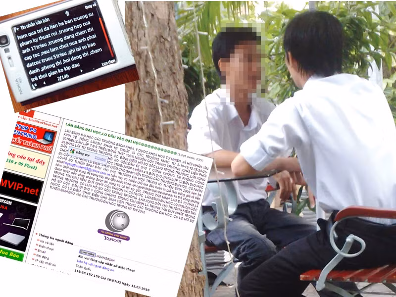 Trò lừa lo điểm vào đại học