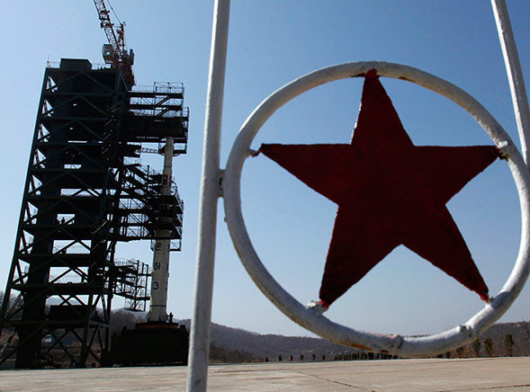 Khu vực phóng tên lửa hồi tháng tư năm nay