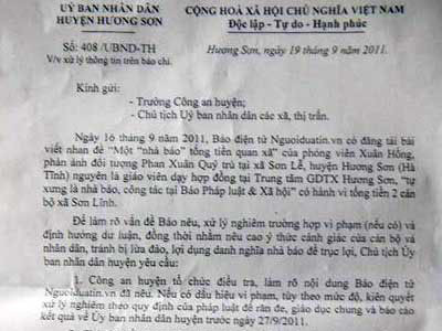 Giả danh nhà báo tống tiền chủ tịch xã