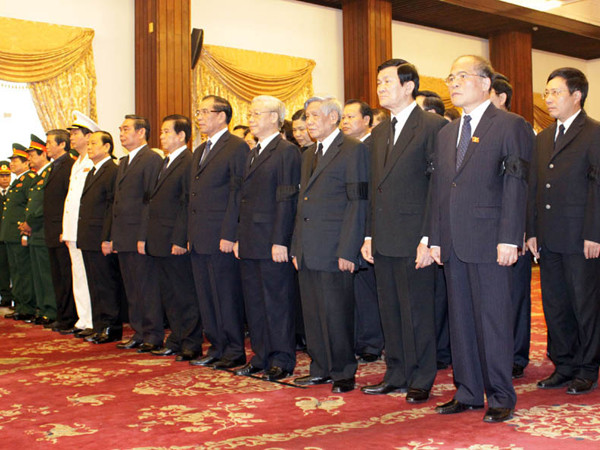 Lãnh đạo Đảng, nhà nước, Chính phủ, Quốc hội tiễn biệt cố Chủ tịch Võ Chí Công