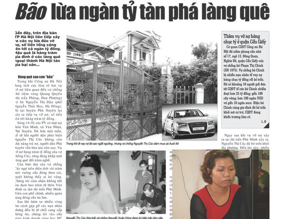 'Nữ tỷ phú vỡ nợ' ra trình diện