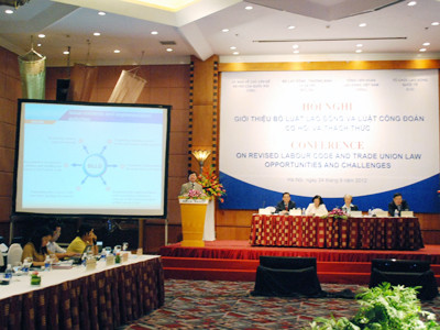 Tại Hội nghị giới thiệu Bộ Luật Lao động ngày 24-9