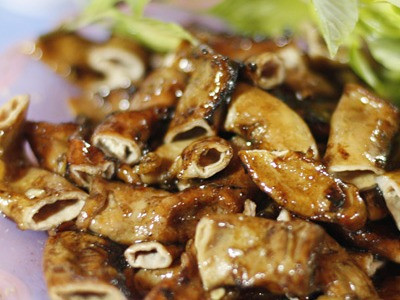 Lòng xào nghệ chữa ho hiệu quả