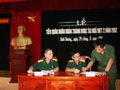 Thanh toán chế độ cho chiến sĩ hoàn thành nghĩa vụ quân sự tại Trung đoàn Công binh 550