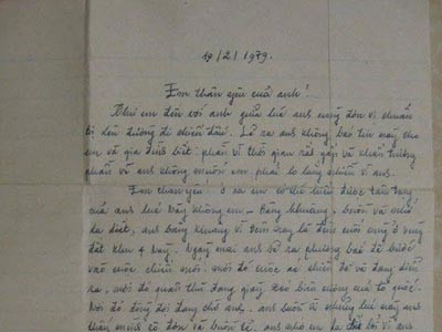 Lá thư người lính gửi bạn gái năm 1979 được trao lại sau 34 năm