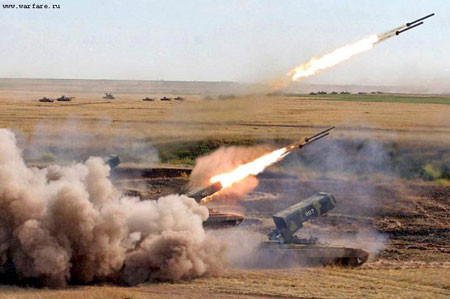 Cận cảnh TOS-1 Buratino khai hỏa