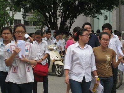 Thí sinh thi vào ĐH Ngoại thương năm 2010