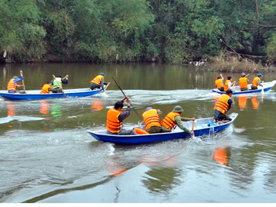 Đua thuyền chống lật, tập dượt chống lũ