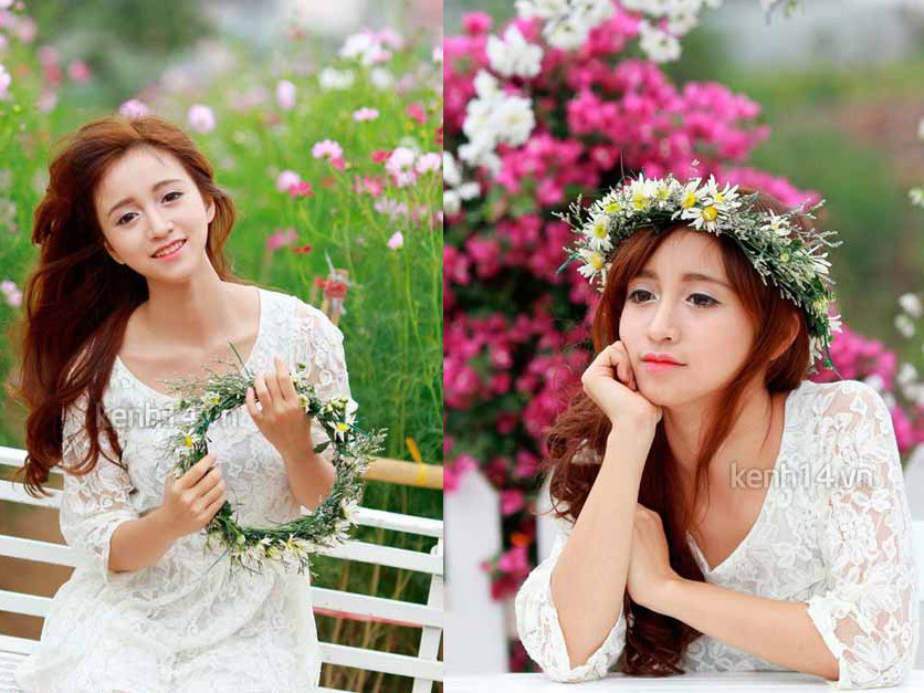 Nữ sinh Hà Nội gây sốt vì xinh như búp bê