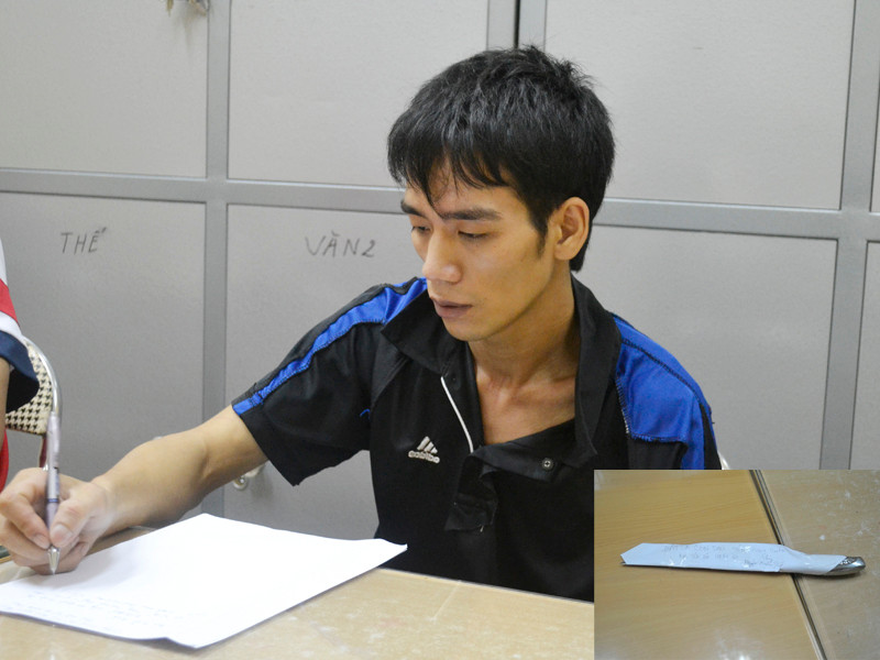 Hung thủ Lưu Văn Thắng và con dao gây án