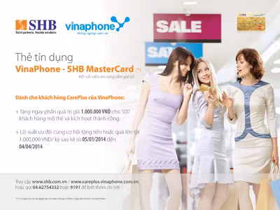 VinaPhone và SHB hợp tác phát hành thẻ tín dụng