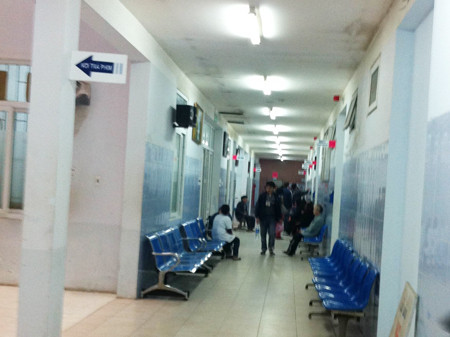 Khu vực bác sĩ Minh đang nằm điều trị