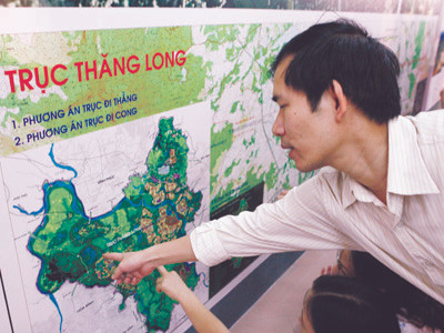 Sau khi đề nghị thay đổi, TP Hà Nội lại vừa chấp nhận trục Hồ Tây - Ba Vì Ảnh: Hồng Vĩnh