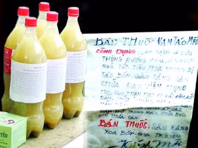 Thuốc nam táo mèo bán trôi nổi ở Hà Nội: Phải tẩy chay