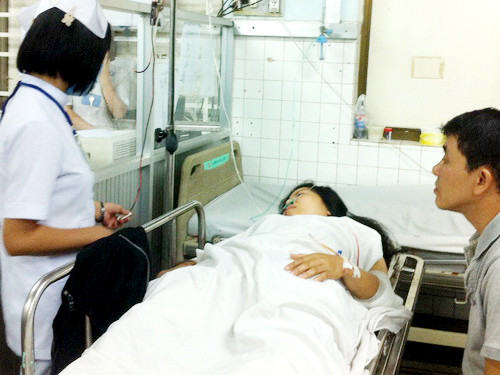 Chị Hiền đã qua nguy kịch