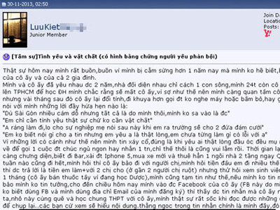 Chàng trai vạch trần bạn gái ‘bắt cá 2 tay’