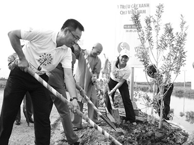 Hành trình một triệu cây xanh đến Tiền Giang