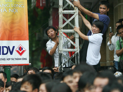 Chiếm giữ 'cao điểm' xem diễu binh