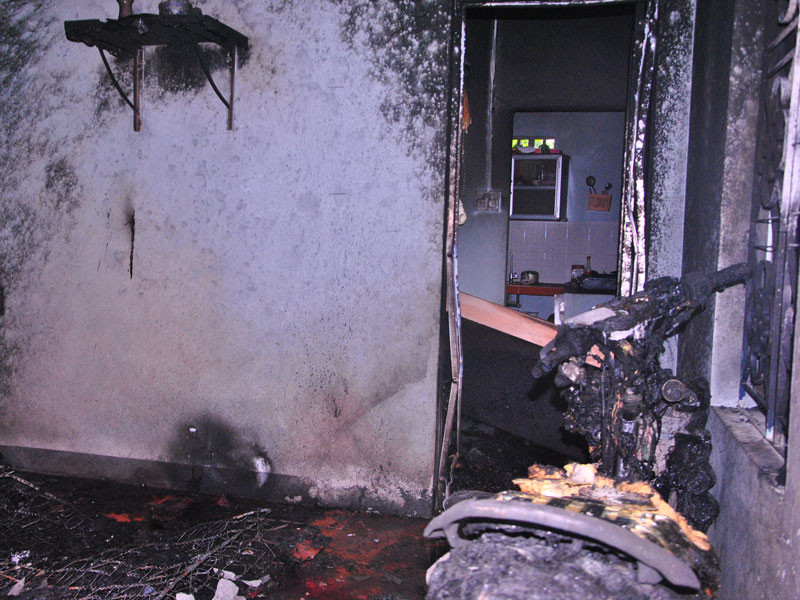 Cháy nhà lúc nửa đêm, vợ chồng thiệt mạng