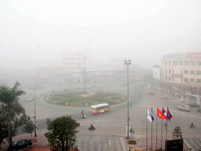 Hà Tĩnh chìm trong sương mù kỳ lạ