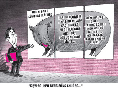 Kiện đòi heo rừng sổng chuồng