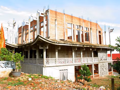 Chùa dở dang vì phật tử 'hứa mà không làm'