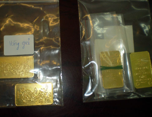 Đề nghị Công an TP HCM điều tra vàng nhái SJC