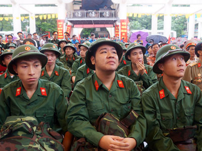 Lính mới ngày nhập ngũ