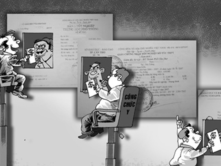 Loạn cán bộ xài bằng giả