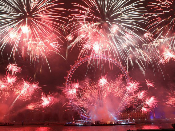 Thế giới tưng bừng đón năm mới 2012