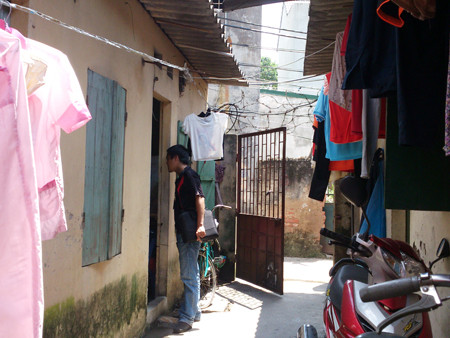 Dãy nhà trọ nơi xảy ra vụ việc. Ảnh: Tuấn Nguyễn