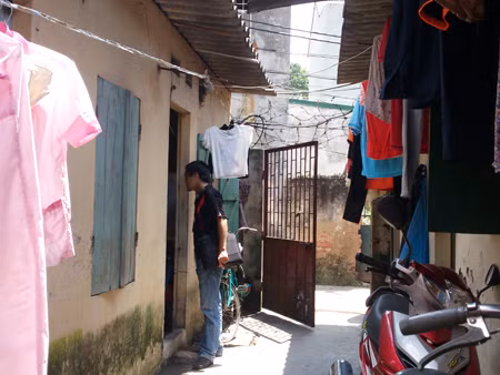 Dãy nhà trọ nơi xảy ra vụ việc. Ảnh: Tuấn Nguyễn