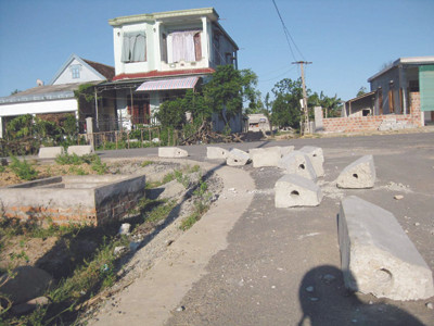 Khu tái định cư nhếch nhác vì thi công ẩu