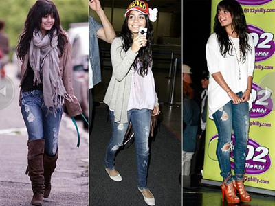 Mốt jeans rách của mỹ nhân Hollywood