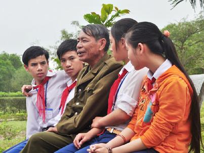 Độc đáo mô hình học lịch sử với… cựu chiến binh