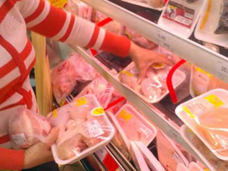 Ngưng bán gà nhập từ Hàn Quốc