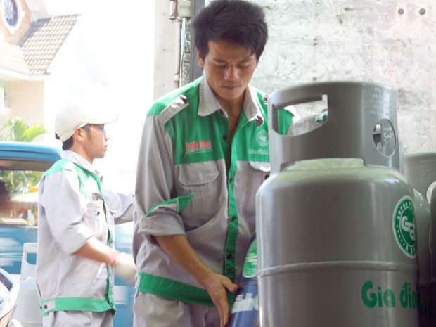 Giá gas giảm 15.000 - 19.000 đồng/bình