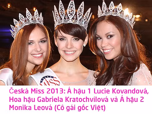 Hoa hậu Séc 2013: Cô gái gốc Việt giành giải Á hậu 2