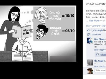 Những bài văn tả người thân gây sốc cộng đồng mạng