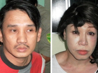 Nam cải trang thành kiều nữ móc trộm iPhone