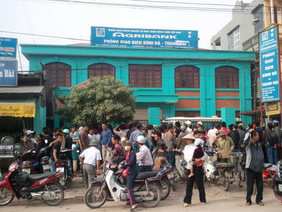 Anh Văn bị sát hại dã man tại phòng bảo vệ chi nhánh ngân hàng Agribank chi nhánh Bình Đà (Thanh Oai, Hà Nội). Ảnh: An ninh Thủ đô.