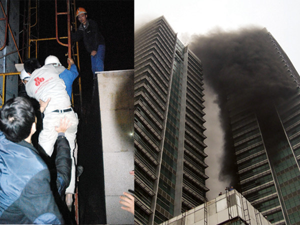 Ba giờ mắc kẹt trong tòa tháp cháy