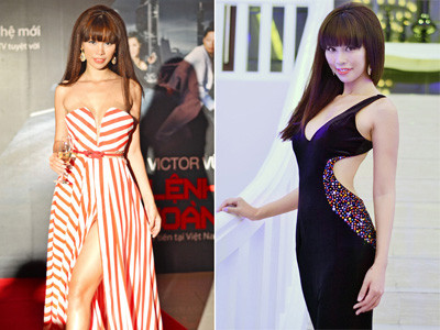 Hà Anh thay đồ chóng mặt để chạy show