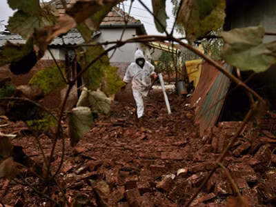 Hơn 1.000 héc-ta đất trồng trọt bị bùn đỏ hủy hoại hoàn toàn, thiệt hại lên tới hơn 600 triệu Forint