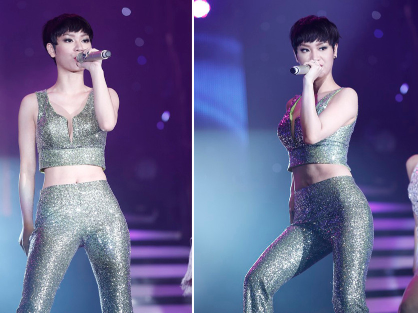 Trà My Idol khoe eo thon táo bạo với áo crop-top