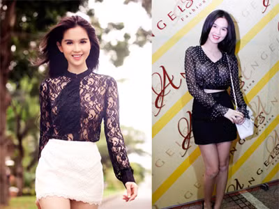 Diện trang phục xuyên thấu 'mát mẻ' như sao Việt