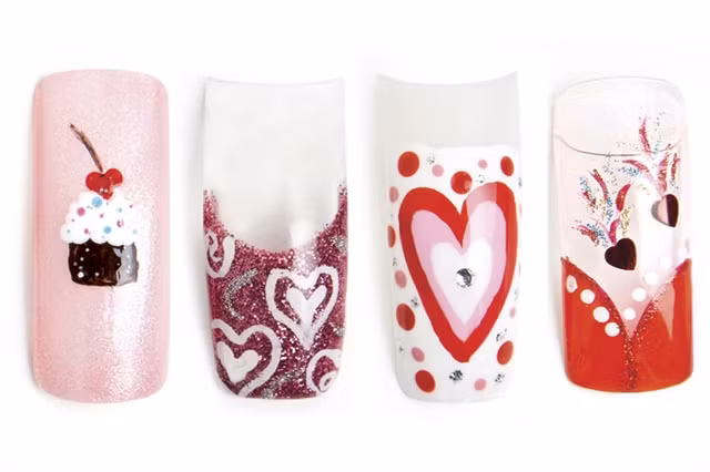 Nail xinh cho ngày valentine ngọt ngào