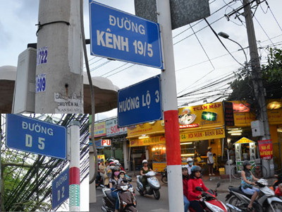 Ngẫu hứng như...đặt tên đường phố