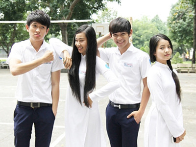 Sơn Ngọc Minh và Trần Ngọc Khanh trong bộ phim 'Mười bảy tuổi rưỡi'