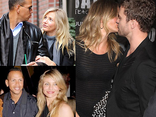 Cameron Diaz hôn tình cũ dù công khai bồ mới